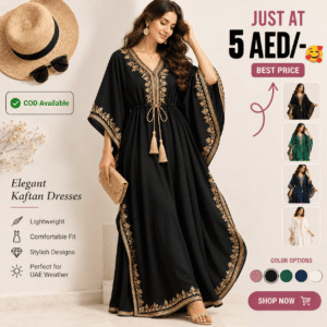 Black Kaftan Dress for Women – Elegant Luxury Fashion, Modest Wear & Premium Resort Style