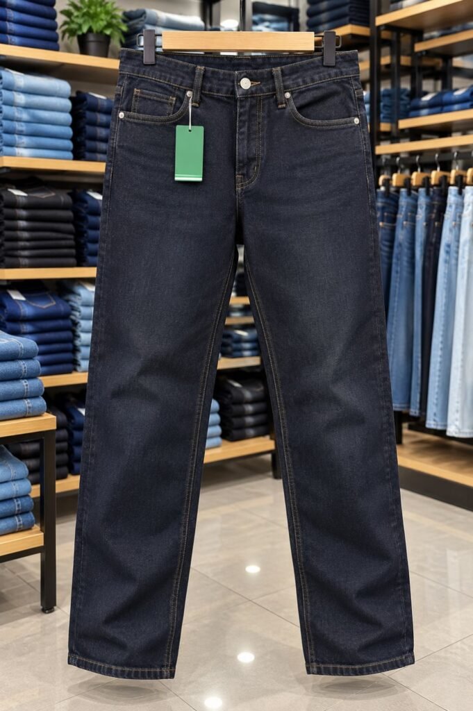 Men's Indigo Straight Fit Jeans