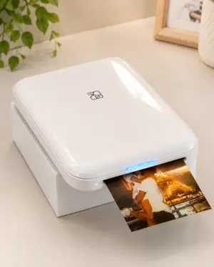 Compact Wireless Photo Printer with Portable Design