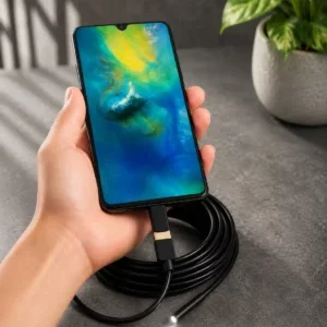 High-Speed Type-C USB Data Cable with LED Light & Fast Charging