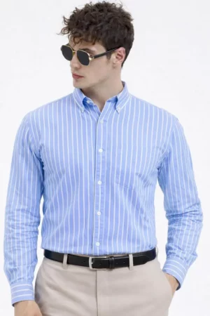 SkyLine Classic Striped Shirt – Elegant. Refined. Enduring Style